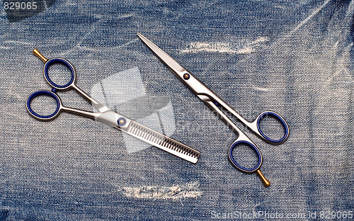 Image of Scissors on the Jeans