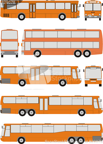 Image of Vehicle Bus, vector illustration