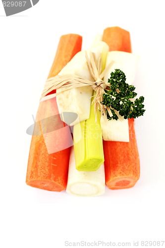 Image of vegetables for soup