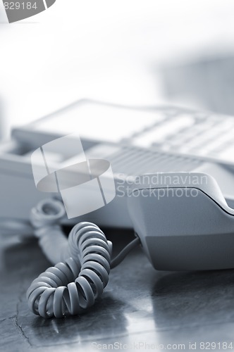 Image of Desk telephone off hook