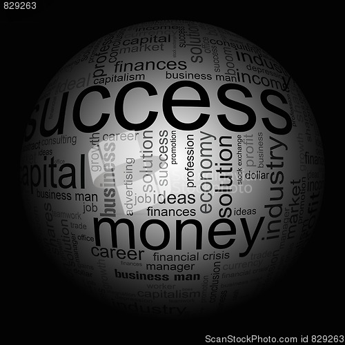 Image of Illustration with economic terms