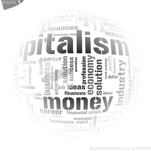 Image of Illustration with different economic terms