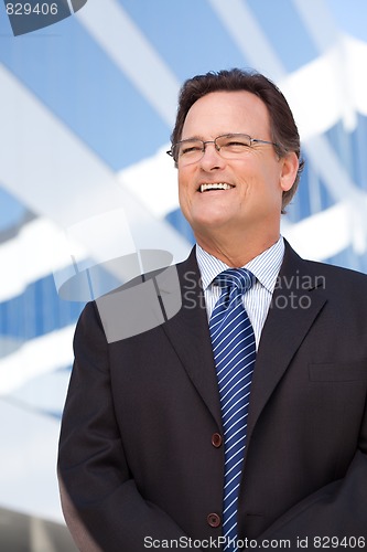 Image of Handsome Businessman Smiling