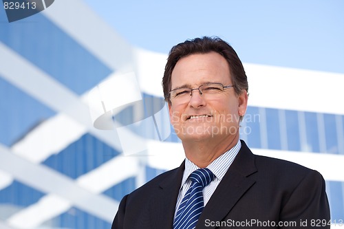 Image of Handsome Businessman Smiling