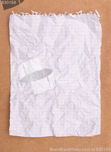 Image of Crumpled note paper 