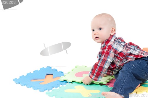 Image of Little boy in studio