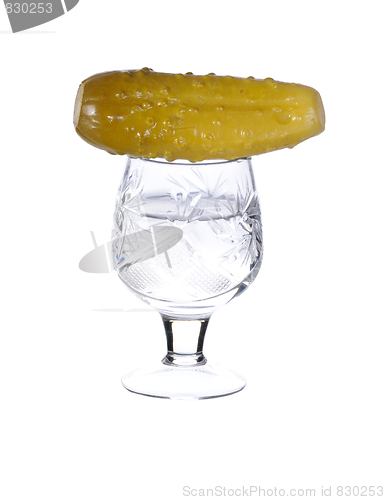 Image of vodka and snack