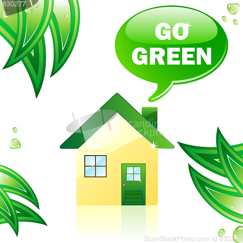 Image of Go Green Glossy House.