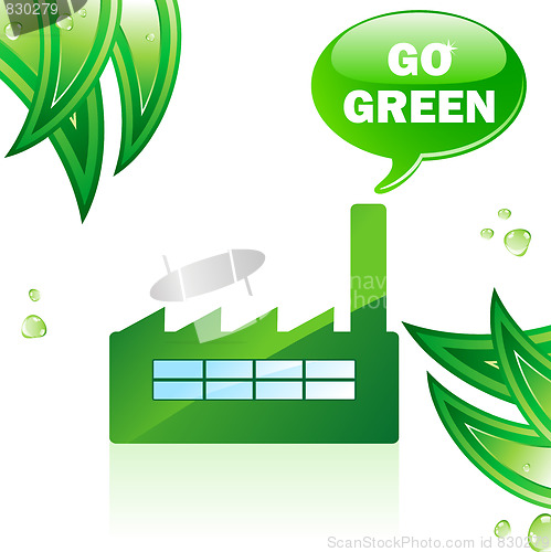 Image of Go Green Glossy Factory. 