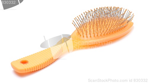 Image of Orange hairbrush