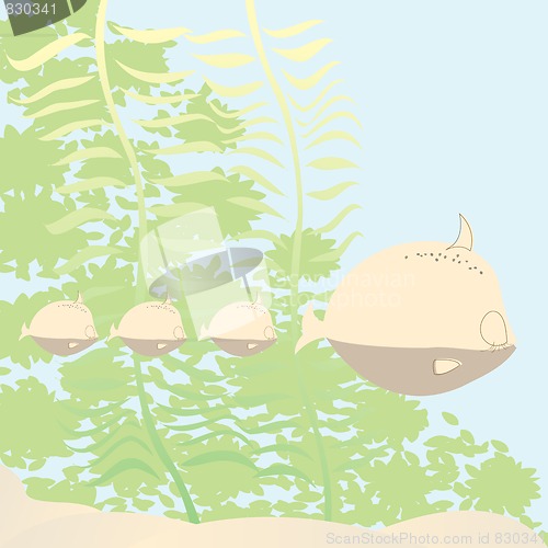 Image of fish family