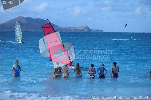 Image of Windsurfing lesson