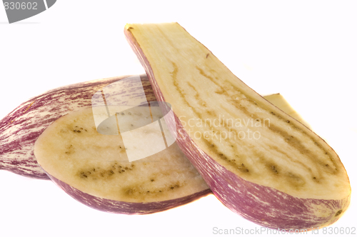 Image of Fresh organic eggplants