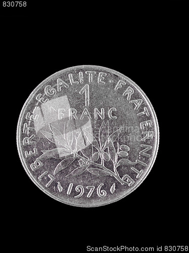 Image of Vintage French Franc coin