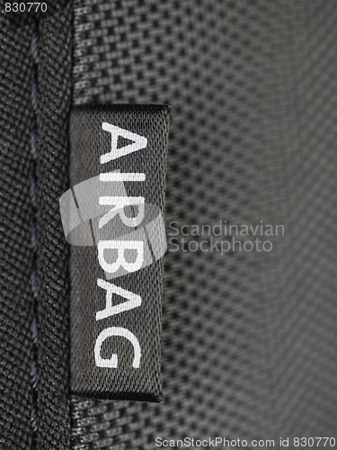 Image of Airbag label