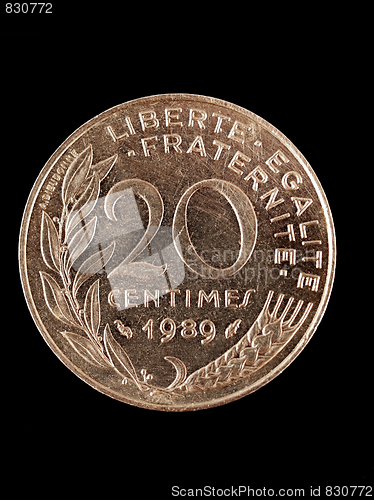 Image of Vintage French Franc coin