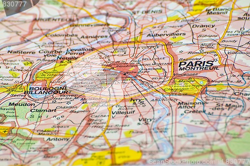 Image of Paris map