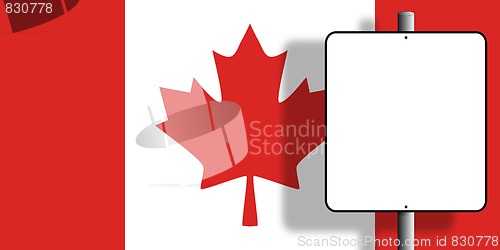 Image of Canada Flag Sign