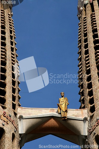 Image of architecture detail of sagrada famiglia