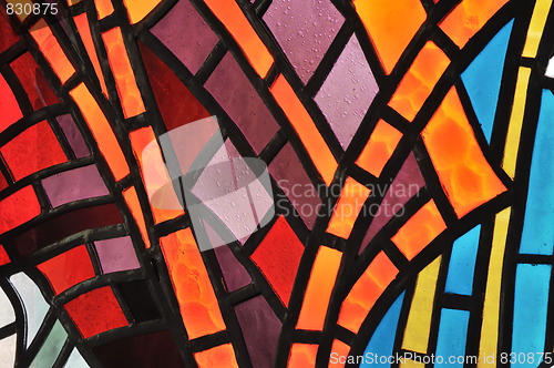 Image of Stained glass window - church