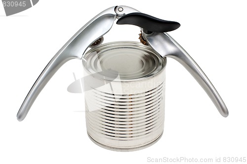 Image of Canned foods and can-opener