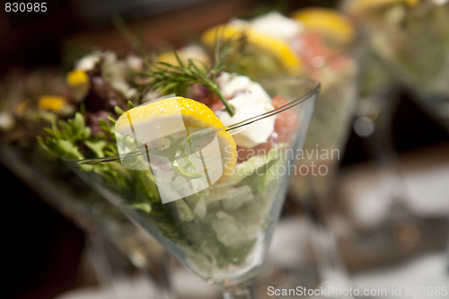 Image of Cocktail of salad.