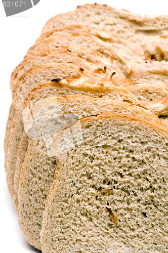 Image of loaf of onion rye bread