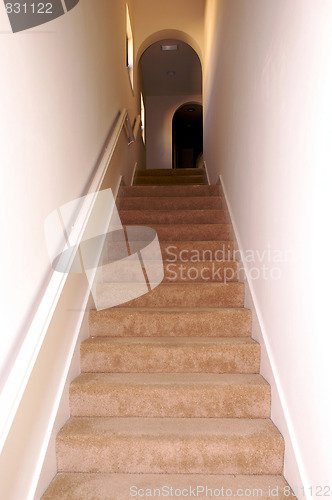 Image of looking up stairs