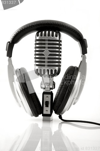 Image of Retro Microphone & DJ Headphones 
