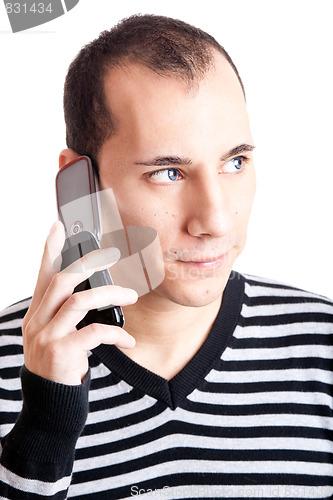 Image of Talking on cellphone