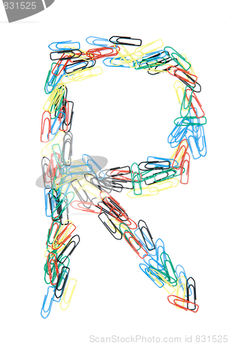 Image of Paperclip Alphabet Letter R