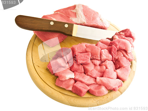 Image of cutting meat