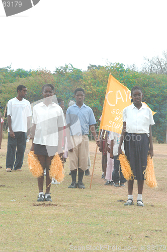 Image of school marchers in the tropics 95