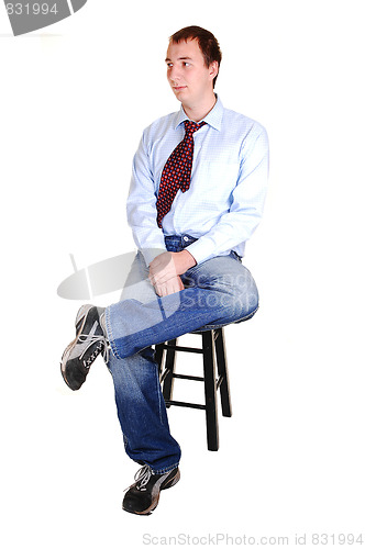 Image of Young man in jeans.