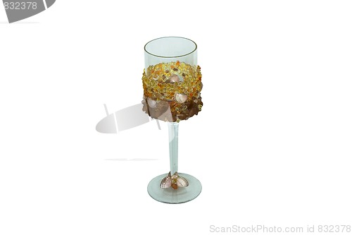 Image of wineglass with sheals