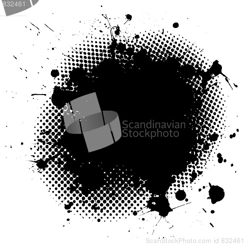 Image of grunge ink splat