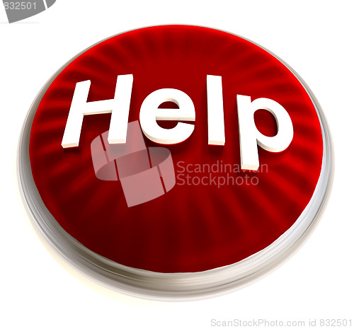 Image of red help button with silver bevel