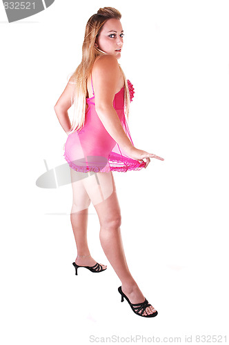 Image of Girl in lingerie.