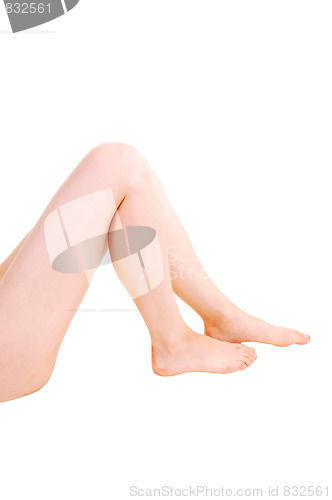 Image of Legs of a young woman.