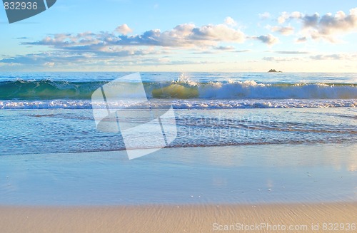 Image of perfect beach in the morning