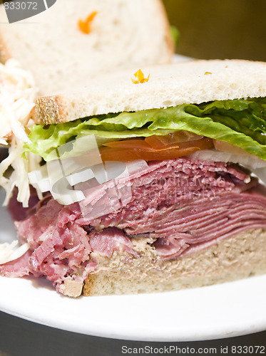 Image of deli combination sandwich corned