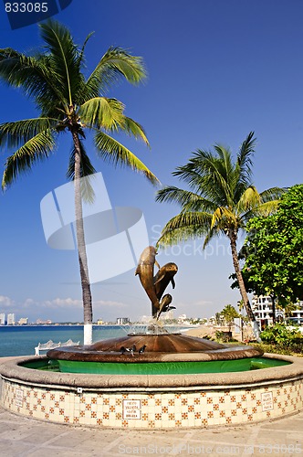 Image of Friendship fountain in Puerto Vallarta, Mexico