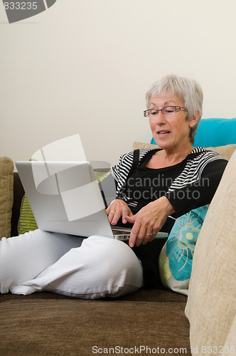 Image of Senior Woman On A Laptop - 2