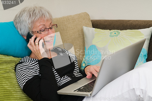 Image of Senior Woman On A Laptop - 6