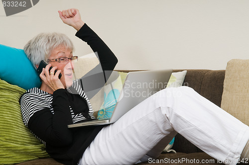 Image of Senior Woman On A Laptop - 7