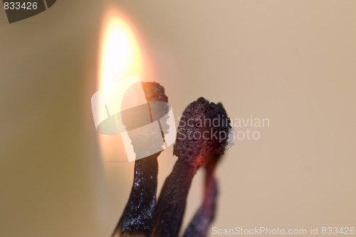 Image of burning matches