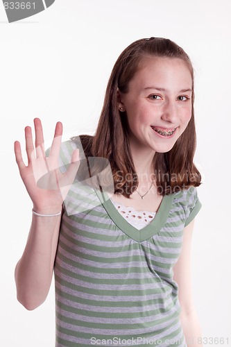 Image of Girl Waving