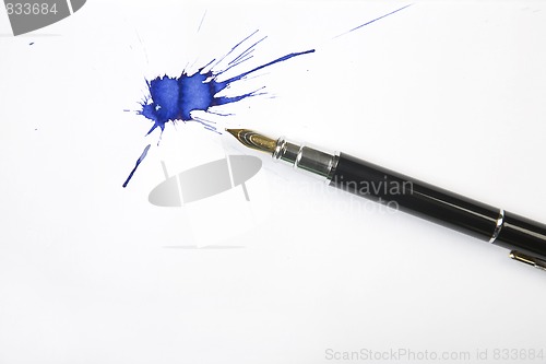 Image of blue blot