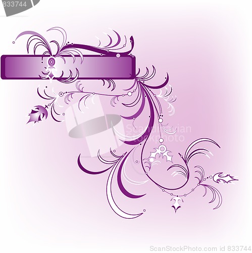 Image of grunge floral composition