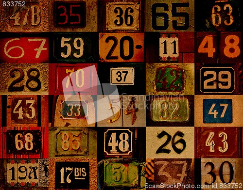 Image of house numbers